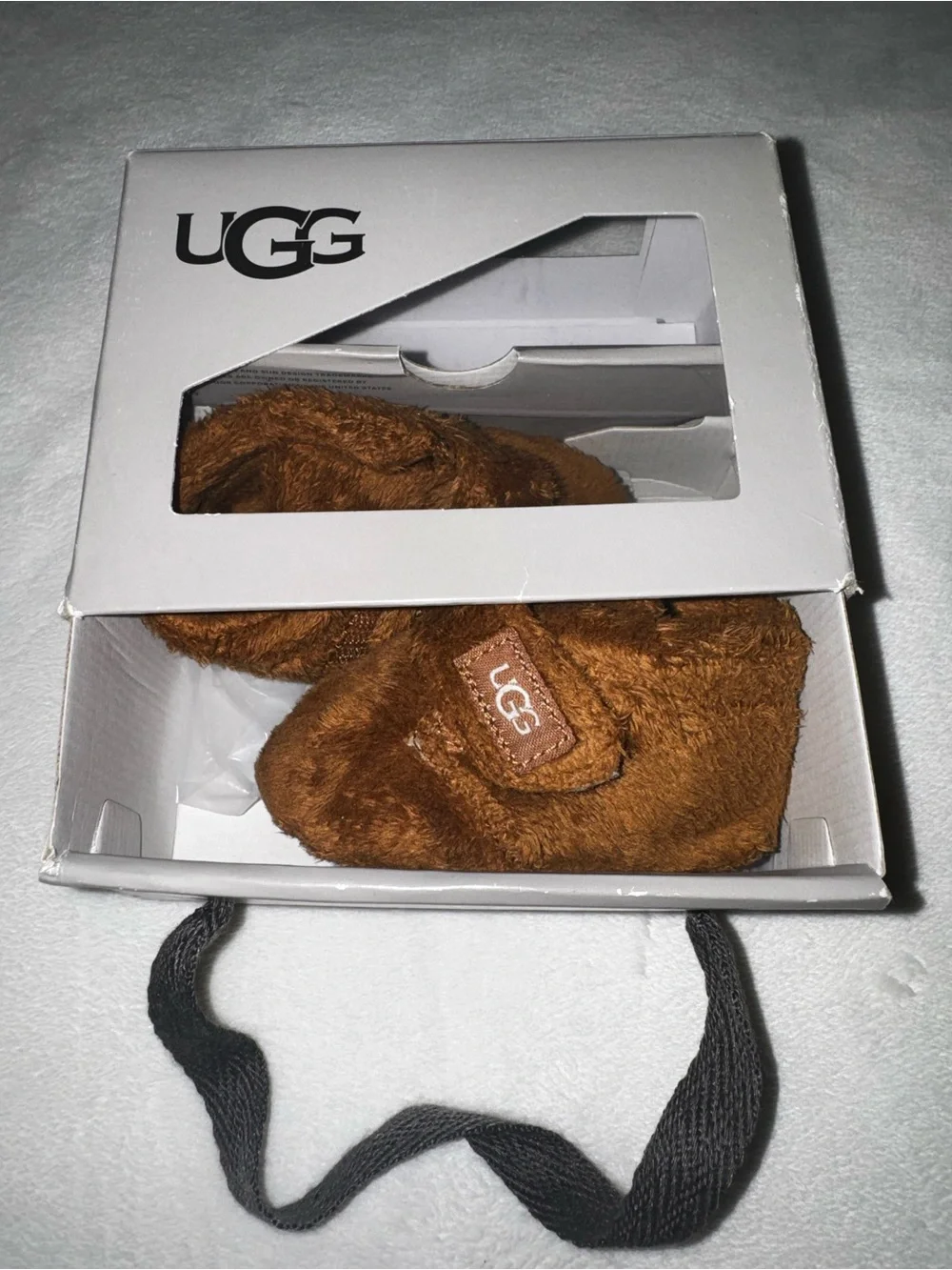 UGG Chestnut Brown Plush Infant Slippers
